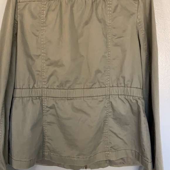 Ann Taylor Loft green military style utility jacket - Picture 6 of 6
